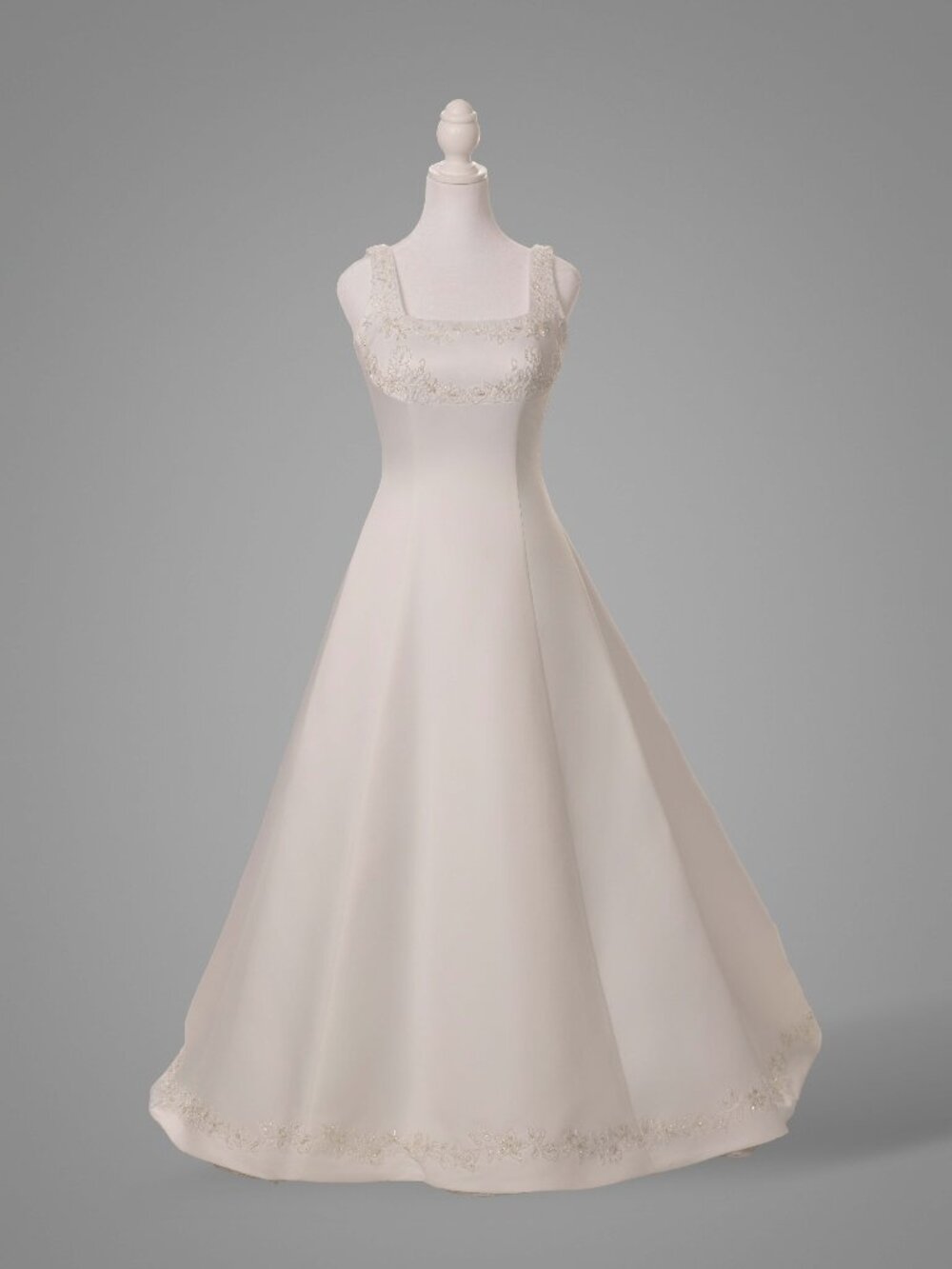 Custom Tailored Wedding Gown by Moonlight Couture, White, Size 6, Hand-beaded